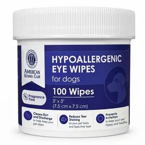 Unscented Pet Eye Wipes for Dogs & Cats
