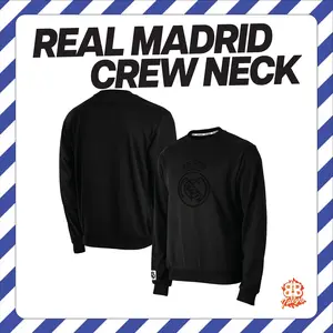 Real Madrid CF Crewneck Pullover Officially Licensed Los Blancos Sweatshirt | ¡Hala Madrid! LV