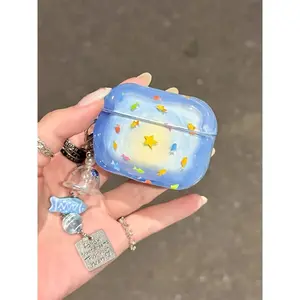 Creative Wave Pattern Fish Design AirPods Case, Earphone Protective Cover, Anti-Drop Durable Protection for AirPods Pro/pro2/pro3/AirPods 1/2/3/4, Shenzhen Manufacture