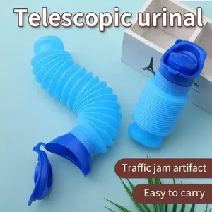 Portable Foldable Emergency Urinal - Compact and lightweight design, ideal for camping, traveling, concerts, and festivals - Made of durable plastic, suitable for both men and women