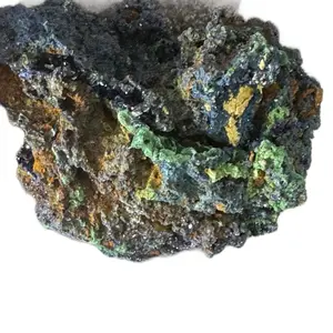 Azurite & Malachite (Blue Ruby) on Natural Copper Matrix Collector Mineral Specimen Earth-Formed One of a Kind. A Crystal Specimen with Deep Royal Indigo Blue & Botryoidal Texture for Metaphysical Healing and Transformation