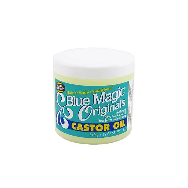 Hair and Scalp Conditioning Moisturizer with Shea Butter & Castor Oil for Daily Haircare, Strengthens & Prevents Breakage, 12 oz, Blue Magic