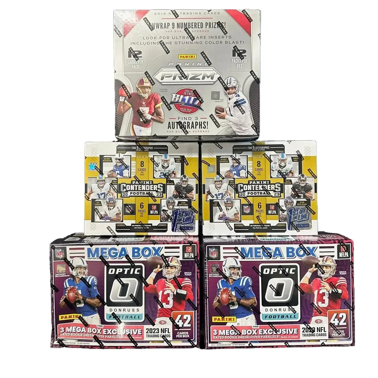 (5) BOX NFL PANINI PICK YOUR TEAM BREAK