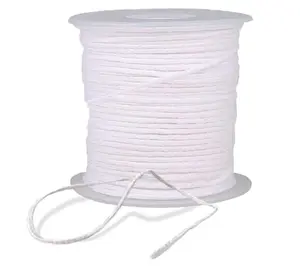 Braided Candle Wick Spool 200 ft Cotton Candle Wick Roll Core Braided Wick for Candle Making and Candle DIY (61m/67yard/200 Foot)