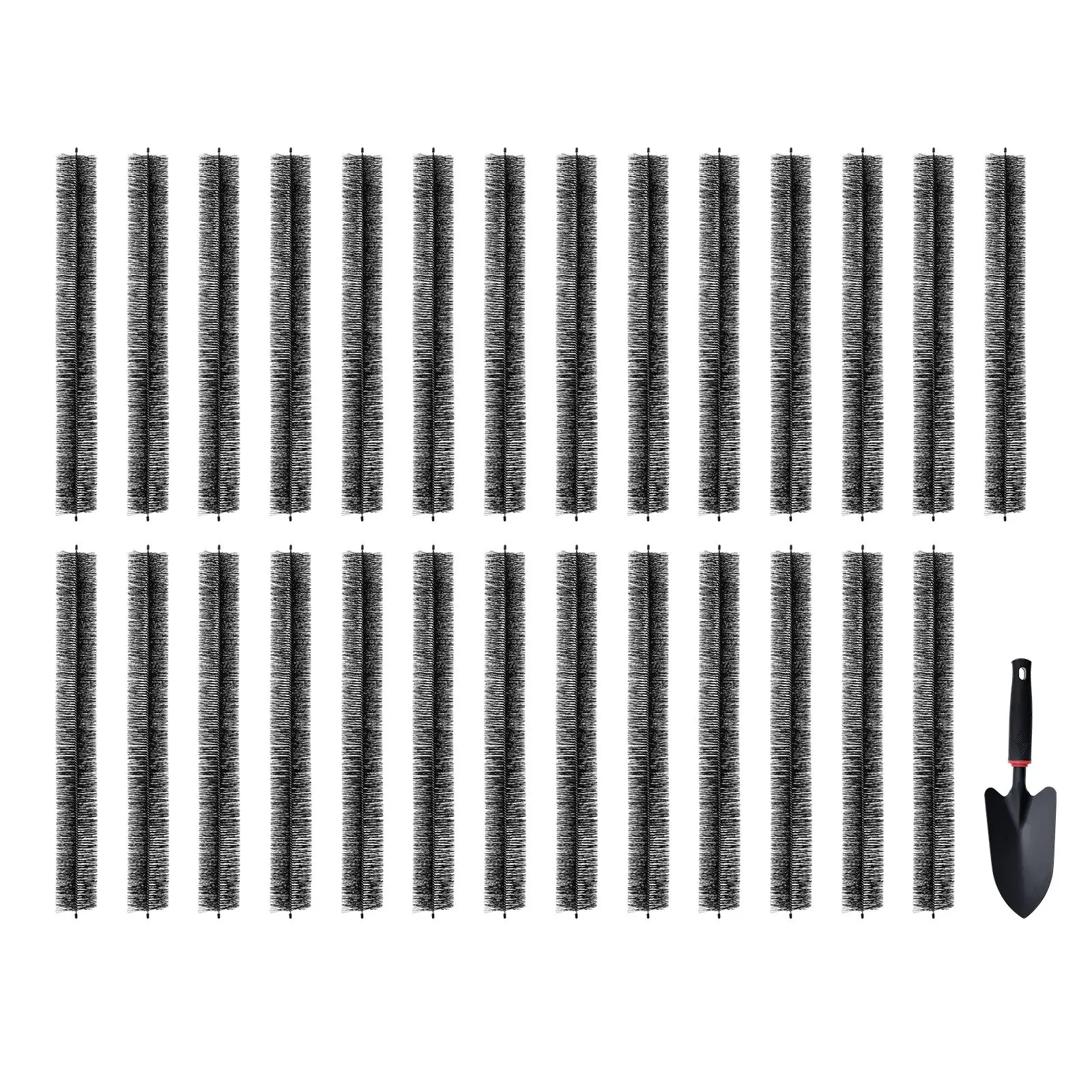 VEVOR Gutter Brush, 80 Feet Total Length 4.33 inch Diameter Gutter Cleaning Tools, Ground-Level Gutter Brush Leaf Guard for 5 Inch Gutters, Easily Clear roof Leaves and Debris, 27 PackSummervibes