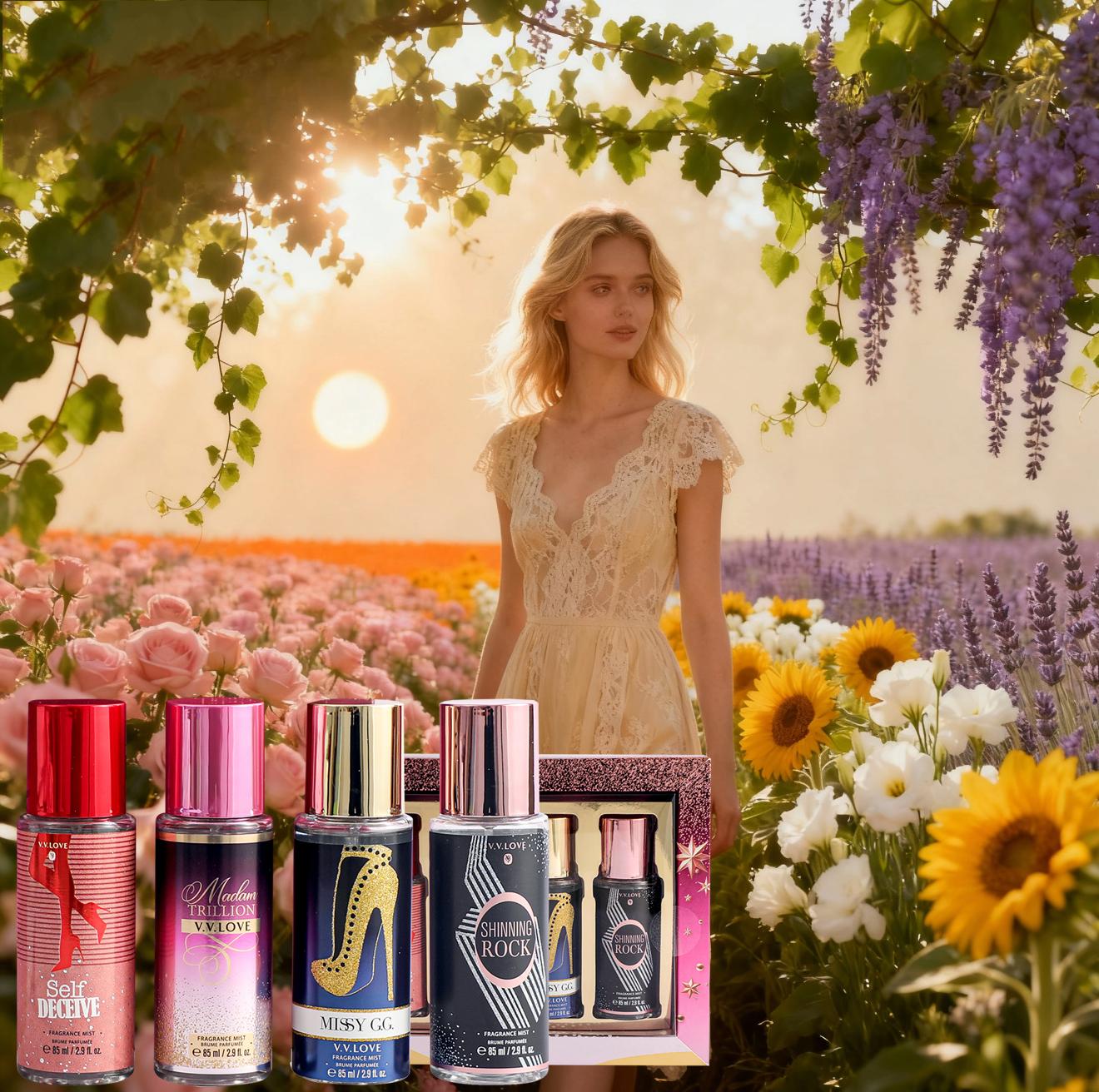 Women’s Perfume Set – 4 Luxurious Mini Perfumes | Long-Lasting Fragrance | Eau de Toilette — Women’s Spray Perfume, 85 ml per bottle