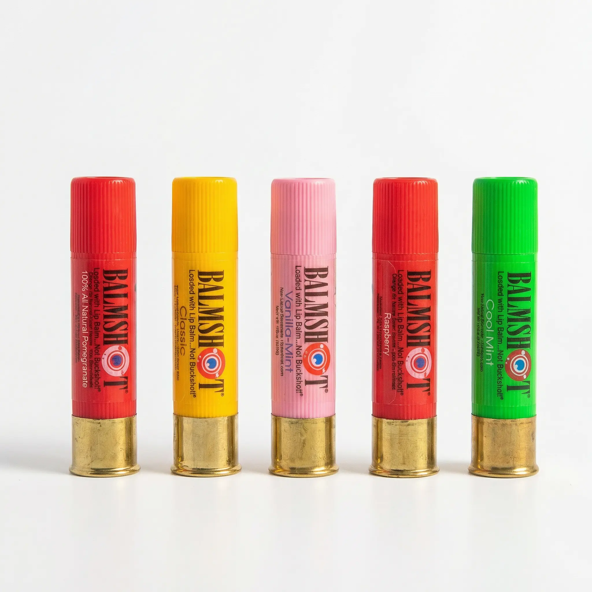 BALMSHOT Variety 5 Pack - SAVE BIG - Classic, Cool Mint, Raspberry, Vanilla Mint, & Pomegranate