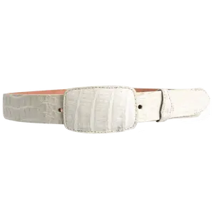 Men’s 1 1/2” Genuine Original Crocodile / Caiman Leather Belt