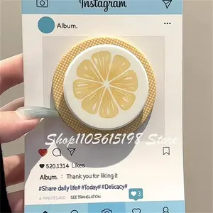 Korean Cute Cartoon Orange Magnetic Holder Phone Griptok Grip Tok Phone Stand Support For iPhone Magsafe Accessories Smart