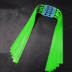 Outdoor Hunting Gear Rubber Bands, High Elasticity Natural Latex Flat Bowstrings, Essential Outdoor Shooting Accessories