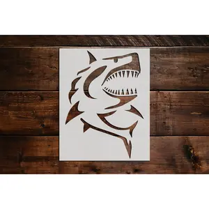 Shark Stencil - Art and Wall Stencil