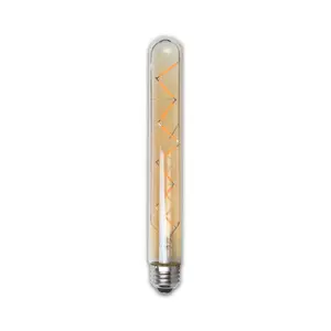 T30 Tubular LED Bulb - Priced Each / Dimmable / Medium Base / Amber Glass / 40W Equivalent
