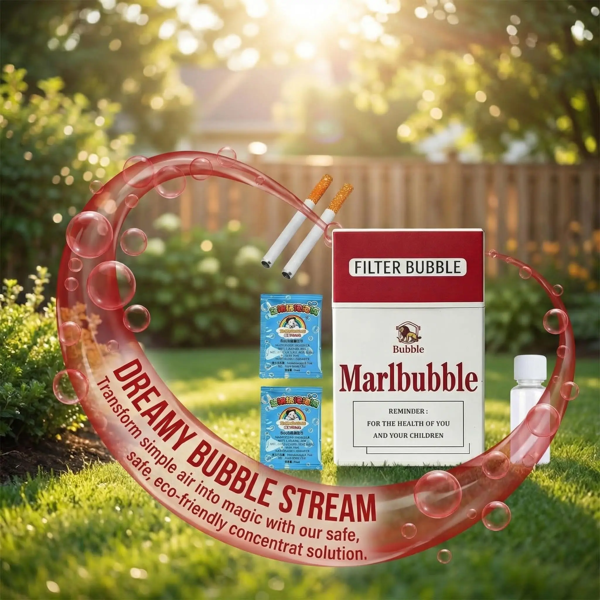 fake habits bubble cigarette SummerVibes Bubble Cigarette Stress Relief Toy Fake Cigarette Mini Bubble  Blower Bubble Sticks Relaxation Birthday Christmas Party Gift for Men Women