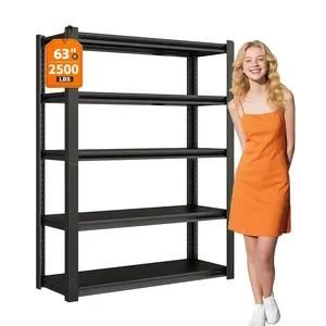 Heavy-Duty 5-Tier Metal Garage Storage Shelf with Adjustable Height and Width 2500 lbs Capacity for Garages Basements and Workshops Easy to Assemble  shelves  shelf