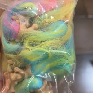 20pcs/30pcs Dual-Color Long Hair Ugly Doll Plastic Figurines, Small Sculpture Decorations, Easter Gift, Perfect Birthday Present