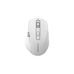 Alogic APEX Wireless Performance Mouse - Wireless - Bluetooth/Radio Frequency - 2.40 GHz - Rechargeable - White - Scroll Wheel - 7 Programmable Button(s) - Right-handed