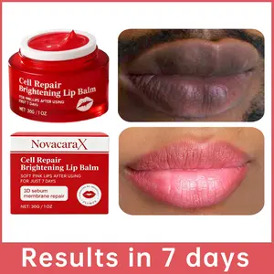 NovacaraX Brightening Lip Balm - Lip Mask and Lip Gloss Oil, Exfoliates, Moisturizes, and Nourishes, Creating Smooth, Soft and Naturally Pink Lips. 2026 New Daily Nourishing Moisturizing Cream.