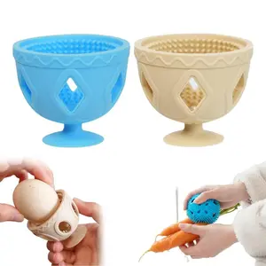 1pc, Cute Egg Washer Brush For Cleaning Fresh Eggs, Reusable Cleaning Tools Silicone Scrubbing Brush For Washing Eggs Of Chicken Poultry, Egg Brush, Creative Egg Cleaning Artifact, Kitchen Egg Cleaner, Cleaning Supplies, Cleaning Tool