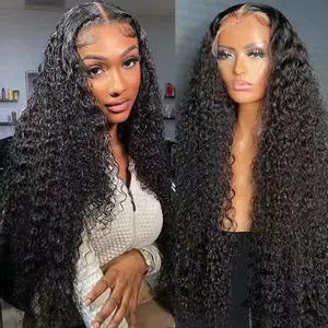 Women's Matte Heat Resistant Synthetic Lace Front Wig - African Curls, 13x6 Lace Frontal, Glueless Wear, 220% Density, Pre-Plucked Natural Hairline, Full Coverage, Multi-Size, Fashionable Full Head Cover, Glueless Wigs