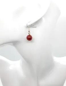Carnelian Crystal Earrings: Full Moon Healing Jewelry