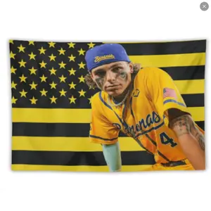 Retro Kyle Jackson Baseball Wall Tapestries, Vintage Soft Flag, Banana Fan Gift, Summer Sports Flag 2