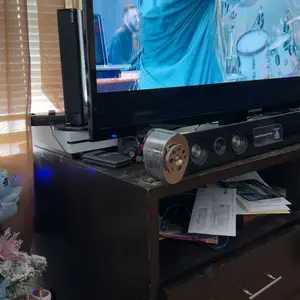 Sound Bar, 2 in 1 Detachable Separable Soundbar Bass Speakers 100db for Smart TV with Dual Subwoofer Surround Sound System for Home Theater Audio Soundbar with AUX RCA TWS Connection