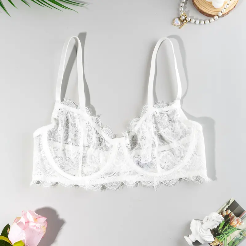 Lace Push-Up Bra, Cleavage Sculpt Bra, Breathable Comfort, Steel Ring Lift, Multiple Sizes Available, Women's Essential Underwear, Casual Style, Lifting Bra, Fashion Bra, Breast Enhancing Bra, All Seasons, Lace Bras