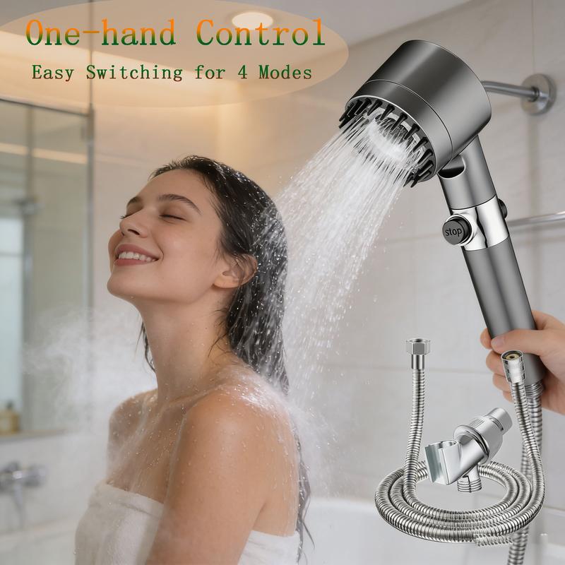 Modern Bathroom Essentials: One-hand Control Shower Set with 4 Spray ...