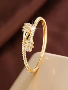 Twist Design Bangle Bracelet for Women, Elegant Bangle for Party, Daily Decor, Trendy All-match & Exquisite Jewelry for Birthday Gift, Twisted Cable Bracelet