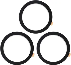 Universal Metal Ring Sticker for Magnetic Charger Compatible with iPhone/Samsung/Android All Cellphones, Magnetic Mount/Phone Holder Conversion Accessories, 3Pcs, Black