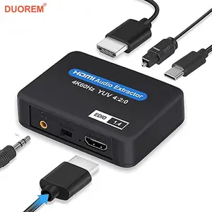 HDMI Audio Extractor Support Optical TOSLINK SPDIF + 3.5mm Stereo Audio Extractor Converter HDMI Audio Splitter