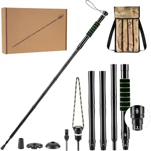 Tactical Survival Hiking Stick - Collapsible Retractable Walking Staff, Outdoor Multitool Tactical Gear, Trekking Poles for Hiking, Camping Birthday Gifts for Men Dad Husband