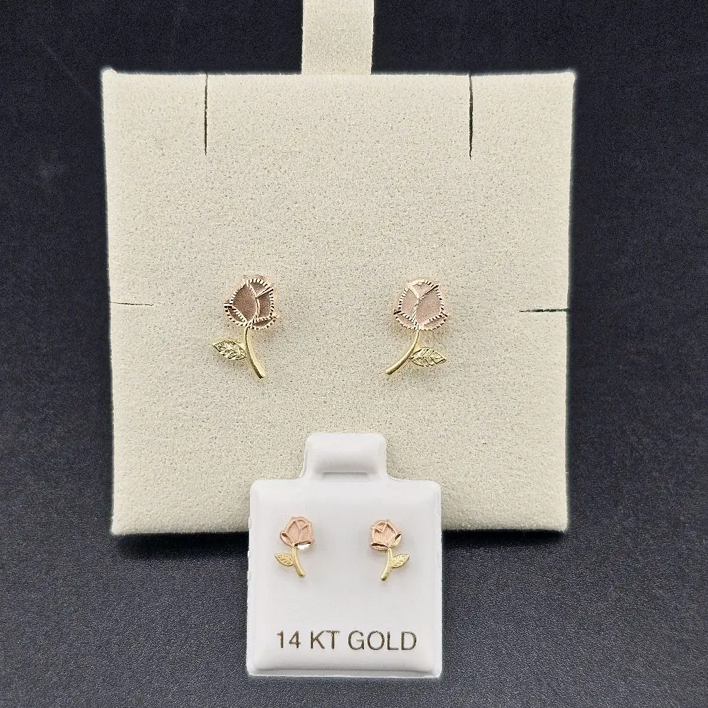 14k Gold Kenia Collection Mom-Daughter Jewelry Bundle, Matching Earrings Set for Family Gifting