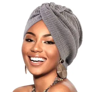 1pc womens Solid Color Knot Turban Hat, Elastic Headscarf Beanie Cap for Women, headwrap, Fashion Accessories for Party, Daily Clothing Decor, Trendy All-match & Exquisite Hat for Birthday Gift