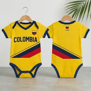 Style COLOMBIA#2026 Soccer BabySuit, Personalized Name Number Jersey, Soccer Uniform