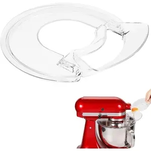 Pouring Shield for  4.5-5 Quart Tilt- Stand Mixer, Splash Guard with Removable Pouring Chute, Mixer Accessories and Attachments