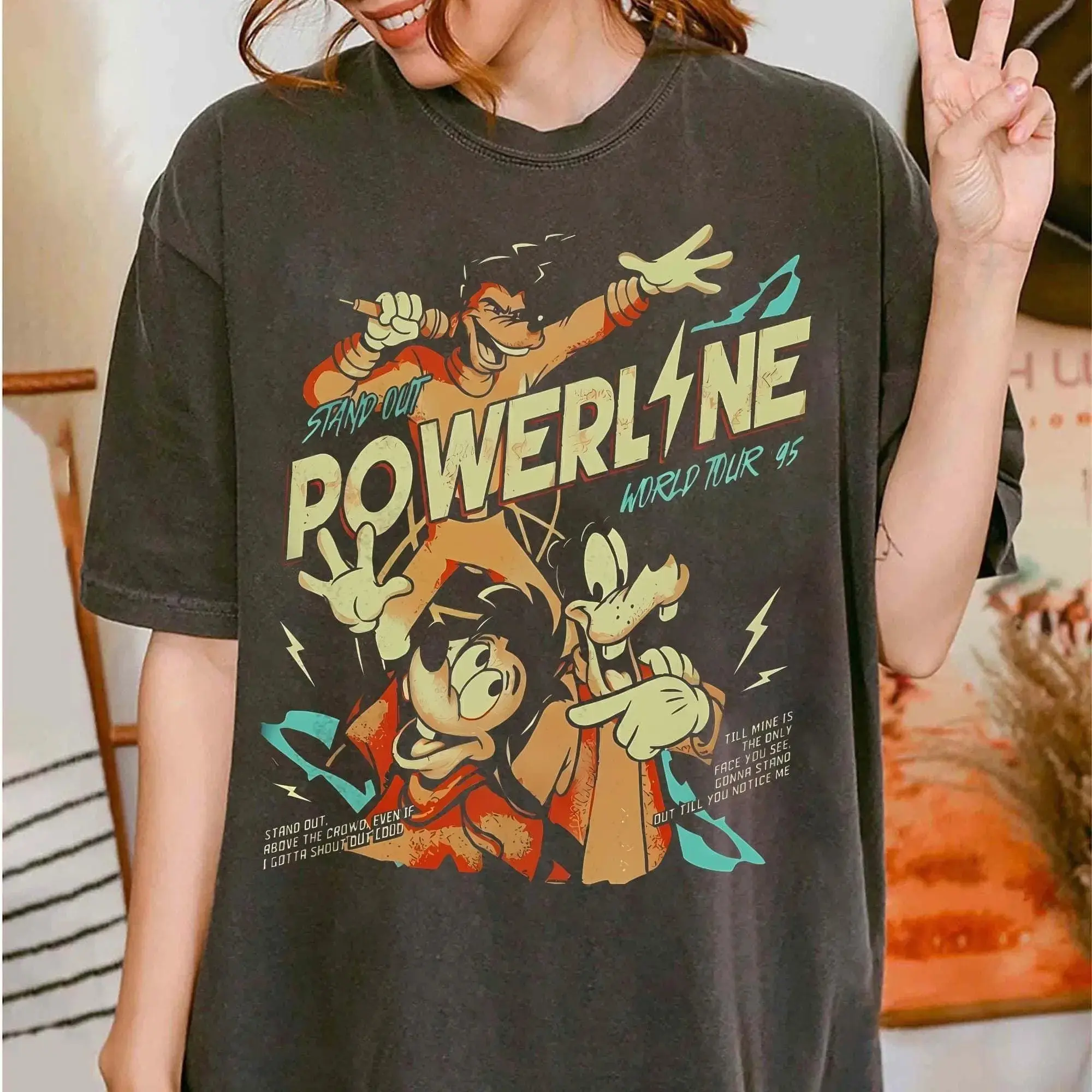 Vintage WDW Powerline Stand Out World Tour T- Shirt, WDW Family Matching Tee, Magic Kingdom Birthday 2026 Gift