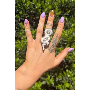 Mother Snake Carved Ring