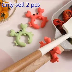 2-Piece Pot Holder Rack, Kitchen Counter Overflow Prevention, Utensil Storage Stand, Mobile Organizer, Home Cooking Essentials