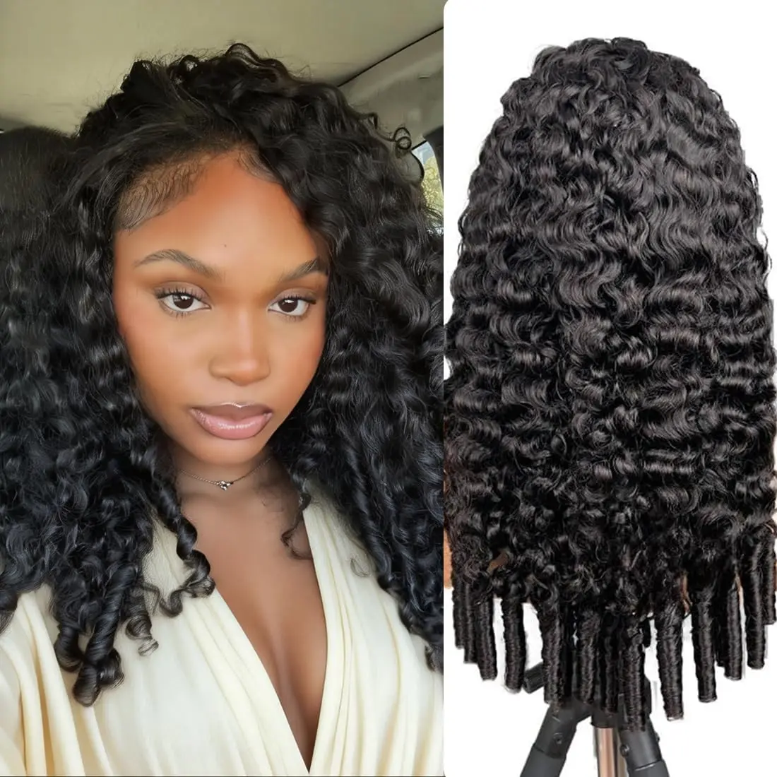 30 38 Inch Burmese Curly Hair Wig 13x6 HD Lace Front Human Hair Hair Wigs 180% Density Lace Front Loose Deep Wave Wig Pre Plucked Nature Hairline Human Hair Wig For Women