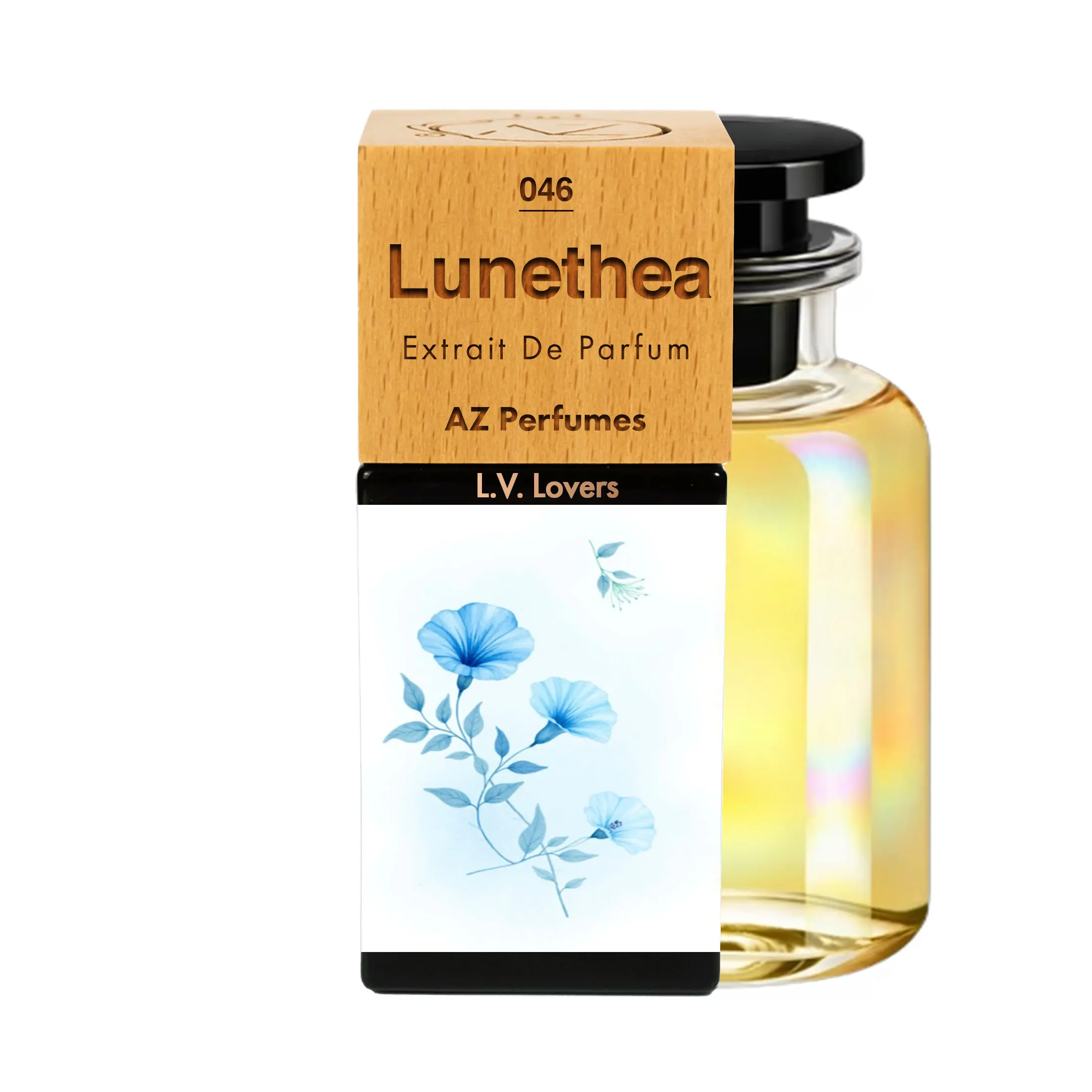 Lunethea N°46 | Unisex | Az | Extrait De Parfum |  Galbanum, Bergamot, Ginger, Solar Notes, Sandalwood and Cedarwood | 30 ML / 1.0 Oz | Long lasting Home fragrance |