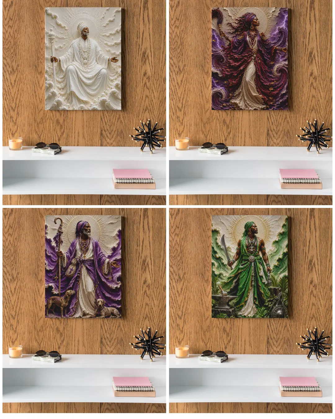 Yoruba Religious Canvas Print 16x20 in" | Premium HD | Wall Art with Textured Effect