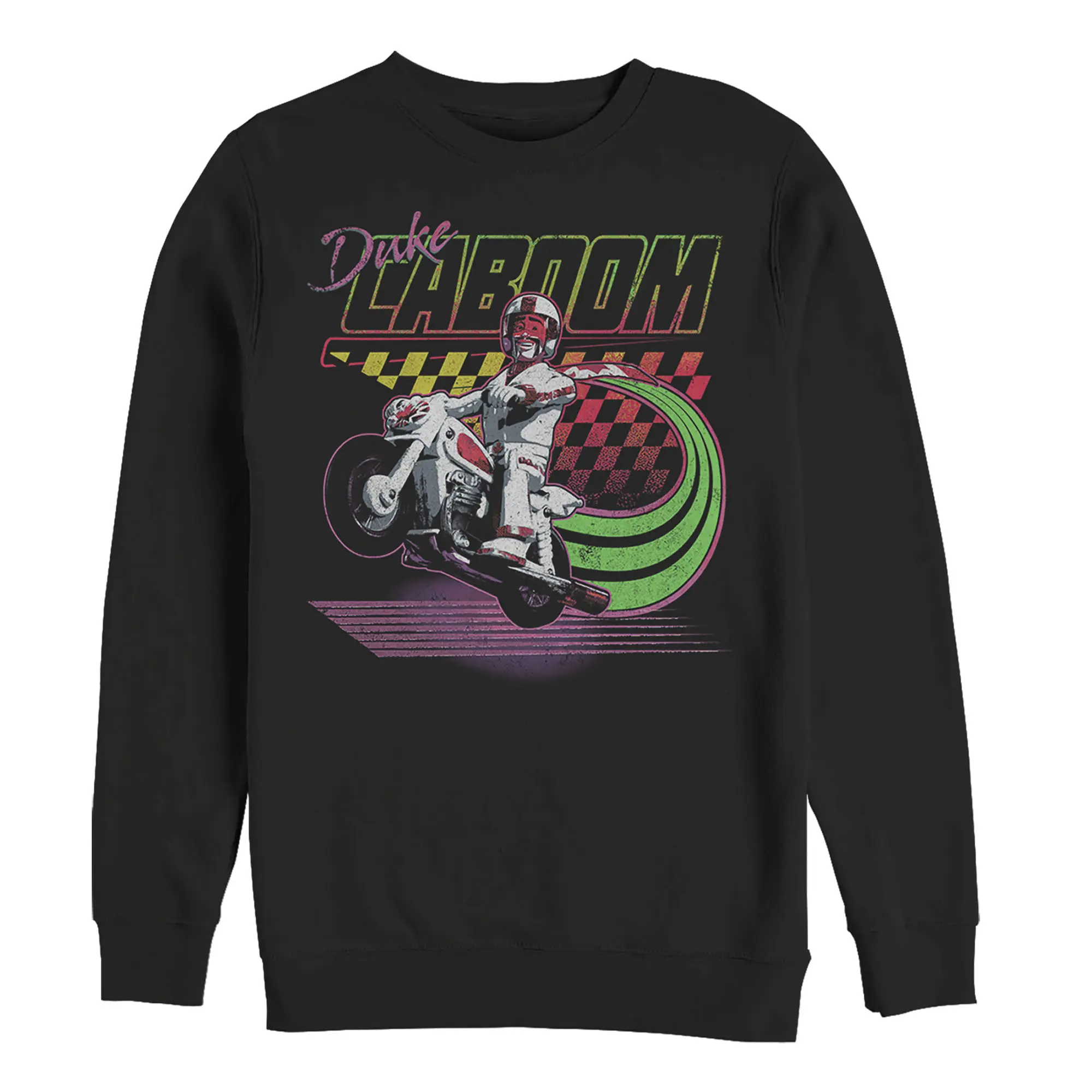 Men's Toy Story Duke Caboom Neon Race Sweatshirt