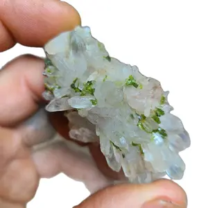 Epidote and Quartz Combo Cluster Specimen