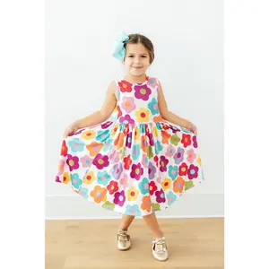 Cheerful Blooms Tank Twirl Dress