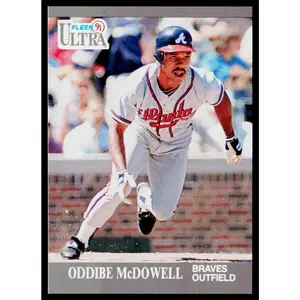 Oddibe McDowell 1991 Ultra #8 Atlanta Braves