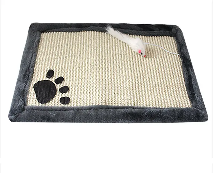 Scratch Board Pad Sisal Toy Sofa Furniture Protector Cat Claw Care Product Cats Scratcher Paw Pad,Gray