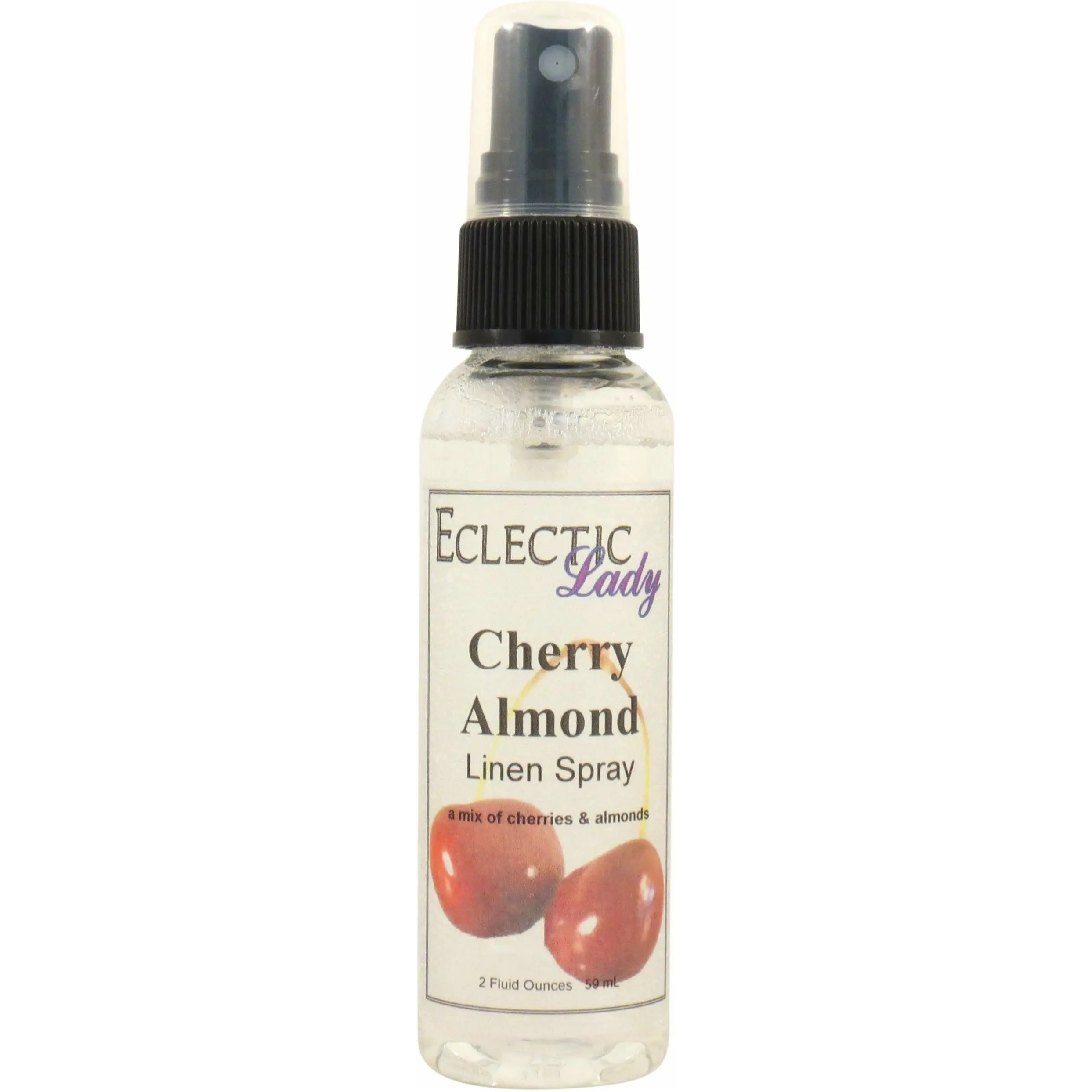 Cherry Almond Linen and Sheet Spray - No Artificial Colors, Parabens, or Preservatives - Long-Lasting Scent for Bed, Fabric & Pillow