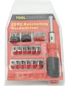WorldWide Sales Online Tool Essentials 29pc Ratcheting Screwdriver Bit and Socket Set – import_2021_10_29_212114, Screwd