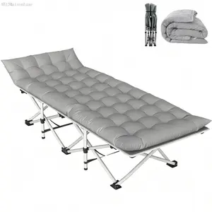 Camping Cot for Adult, Portable Sleeping Cot with Mattress, Outdoor Heavy Duty Cot Bed with Carry Bag for Home, Office, Camp, Travel, VacationAB13MaisonLuxe